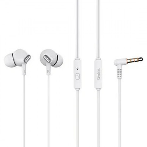 Наушники Celebrat G21 с микрофоном, White