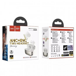 Наушники TWS HOCO EQ20 ANC+ENC Smart White (BT5.3)