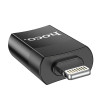 Адаптер OTG HOCO UA17 IP (m) папа to USB(f) мама 2.0 чёрный