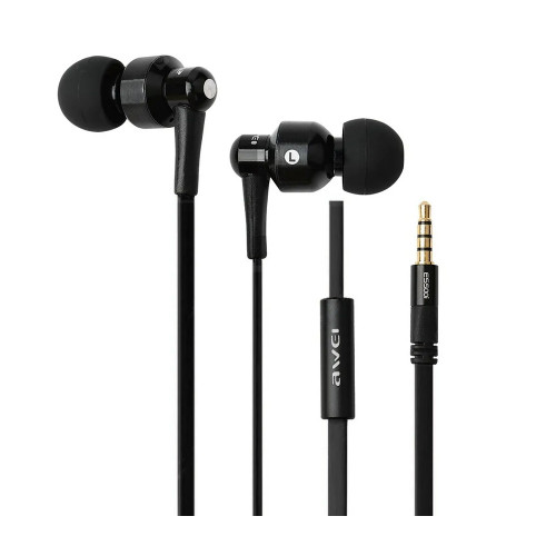 Наушники AWEI Q38i с микрофоном, black