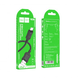 Кабель HOCO X94 USB - Type-C, 3A, 1м, black (в оплетке)