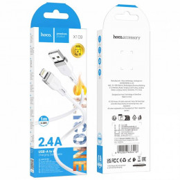 Кабель HOCO X109 USB - Lighting , 1м, (Силиконовый), White