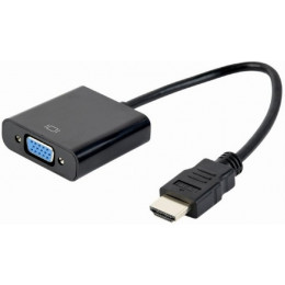 Переходник HDMI -> VGA Cablexpert A-HDMI-VGA-04, 19M/15F, длина 15см