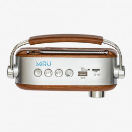 Радиоприемник MIRU Retro SR-1007 AM/FM/SW, аккумулятор 1000MAh, батарейки 2 х R20 3В, USB/TF(micro SD), 23*5,5*11,5см (Страна происхождения Китай) Артикул SR-1007