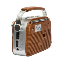 Радиоприемник MIRU Retro SR-1007 AM/FM/SW, аккумулятор 1000MAh, батарейки 2 х R20 3В, USB/TF(micro SD), 23*5,5*11,5см (Страна происхождения Китай) Артикул SR-1007