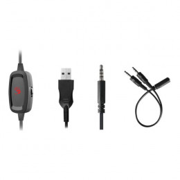 Гарнитура A4TECH BLOODY G330P черный 2м мониторные USB
