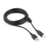 Кабель USB2.0 Cablexpert CCF-USB2-AMBM-6, AM/BM, медь, двойн.экран, фер.кольцо, Pro, 1.8м, чер, пакет