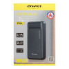 Внешний аккумулятор AWEI P6K 20000 mah (2*USB 2,1A) Black