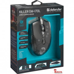 Опт. игровая мышь Defender Killer GM-170L USB, черный