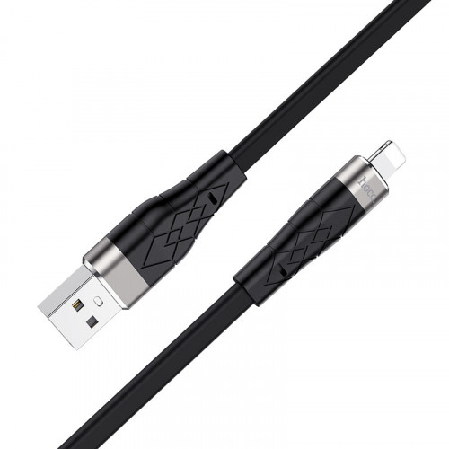Кабель HOCO X53 for Lightining, 1 метр, (Силиконовый) цвет: black