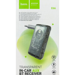 Переходник Hoco E66 AUX Блютуз черный