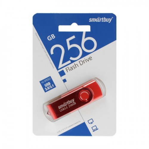 USB Flash SmartBuy Twist Dual Type-C/Type-A 256GB (красный)