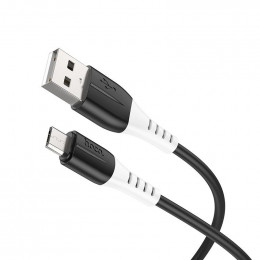Кабель HOCO X82 USB - microUSD, 2.4A, 1м, (Силиконовый), black