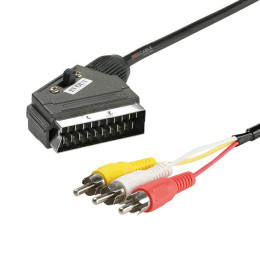 Кабель SCART - 3 RCA SK-16 с переключат 1,5м