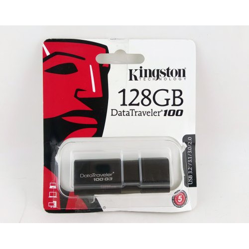 USB 3.0 флэш-диск Kingston 128GB DataTraveler DT100-G3 черный