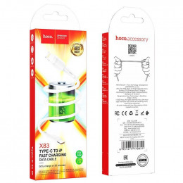 Кабель HOCO X83 Type-C(m) to Lightning(m) белый (1.0м, 20W)