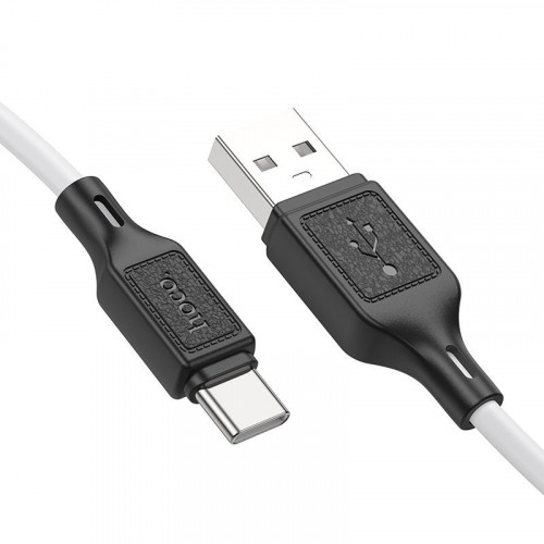 Кабель HOCO X90 USB - Type-C, 3A, 1м, (Силиконовый), white