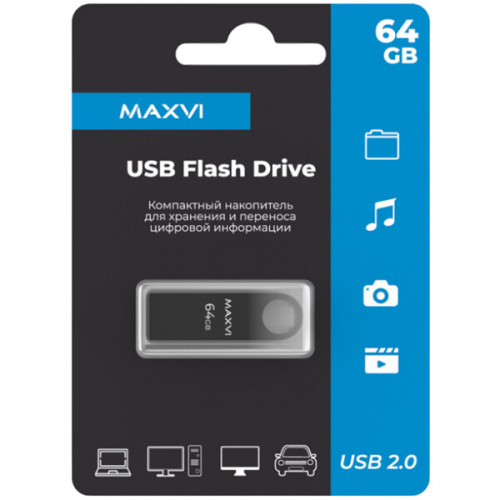 USB Flash Maxvi MK 64GB (темно-серый)