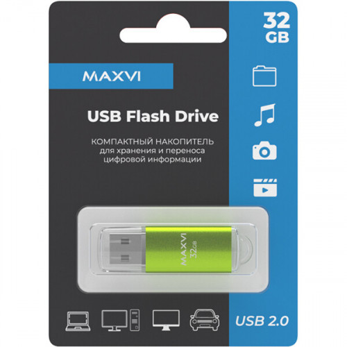 USB Flash Maxvi MP 32GB (зеленый)