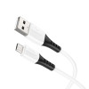 Кабель HOCO X82 USB - microUSD, 2.4A, 1м, (Силиконовый), white