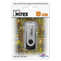 USB флэш-накопитель Mirex SWIVEL BLACK 8GB 13600-FMURUS08