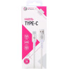 Кабель Digital Part TC-310 USB Type-A - USB Type-C (1 м, белый)