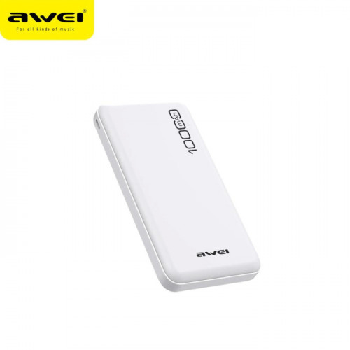 Внешний аккумулятор Awei P28K 10000mAh (белый)