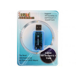 Звуковая карта USB TRUA3D (C-Media CM108) 2.0 Ret ASIA USB 6C V