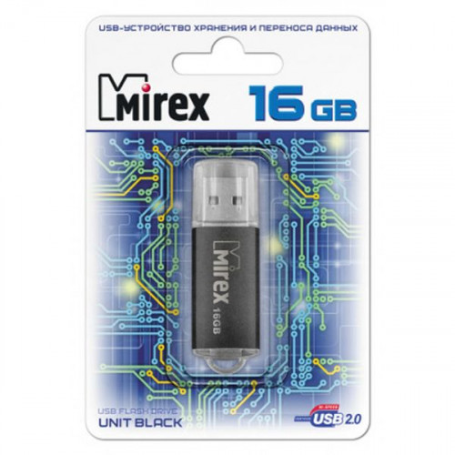 USB Flash Mirex UNIT BLACK 16GB (13600-FMUUND16)