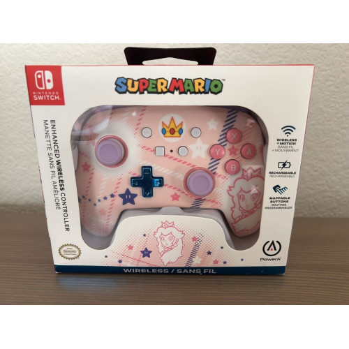 PowerA Enhanced Wireless Controller for Nintendo Switch Princess Peach Mario