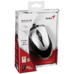 Мышь Genius NetScroll 100 V2 (черный/серебристый)