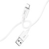 Кабель HOCO X87 USB - Lighting, 1м, (Силиконовый), White