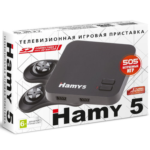 Игровая приставка 16bit - 8bit "Hamy 5" (505-in-1) White