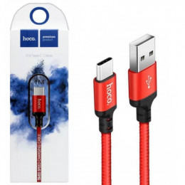 Кабель HOCO X14 Type-C 1m Red&Black