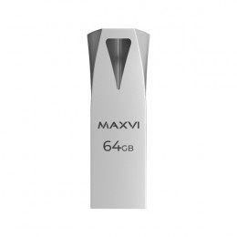 USB флеш-накопитель Maxvi MK2 64GB 2.0 metallic silver, Страна происхождения: КИТАЙ