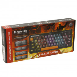 Клавиатура Defender Black Raven GK-417