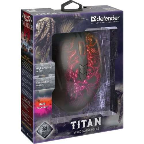 Игровая мышь Defender Titan GM-650L RGB