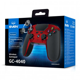 Геймпад SVEN GC-4040 (черный/красный)