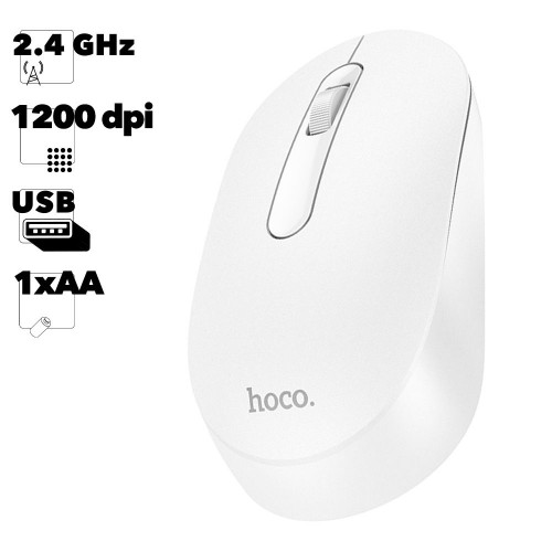 Мышь Hoco GM14 Platinum (белый)