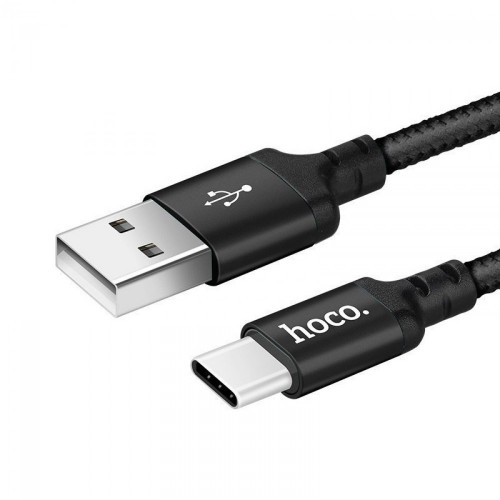 Кабель Hoco X14 USB Type-C (1 м, черный)