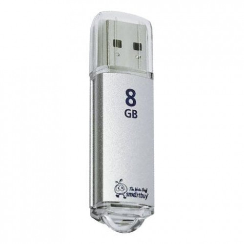 USB Flash SmartBuy 8GB V-Cut Silver [SB8GBVC-S]