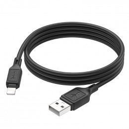 Кабель HOCO X90 USB - для iPhone ,2.4A, 1м, (Силиконовый), black