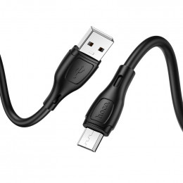 Кабель HOCO X61 USB - micro USB 1 метр, (Силиконовый) цвет: black