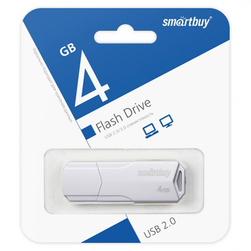 USB Flash SmartBuy Clue 4GB (белый)