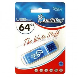 USB накопитель Smartbuy 64GB Glossy series Blue (SB64GBGS-B)