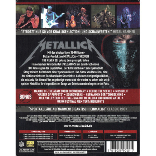 Metallica – Through The Never 3D (Blu-Ray Disc)