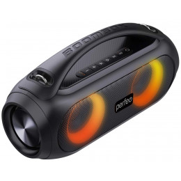 Perfeo Bluetooth-колонка "Fusion" LED, FM, TWS, MP3 USB, AUX, 25Вт, черная