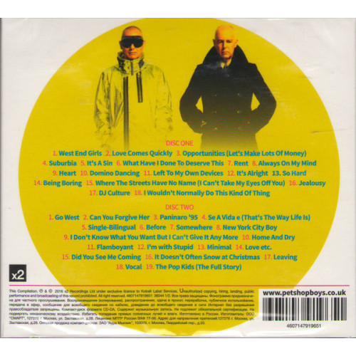 Pet Shop Boys – Greatest Hits (Star Mark)