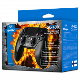 Проводной геймпад с поддержкой PS-3/4, Windows SVEN GC-400
