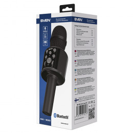 Микрофон для караоке со встроенным динамиком, Bluetooth и воспроизведением файлов с SD карт SVEN MK-960